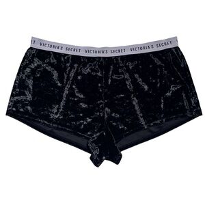 Victoria’s Secret velvet pajama shorts elastic comfy lounge pj grey women large